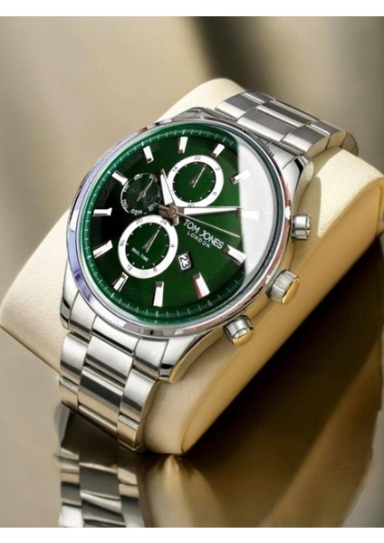 London Erkek Kol Saati – Çelik Kordon – Yeşil Spor Kadran – Takvimli – 2 Yıl Garantili fiyatları