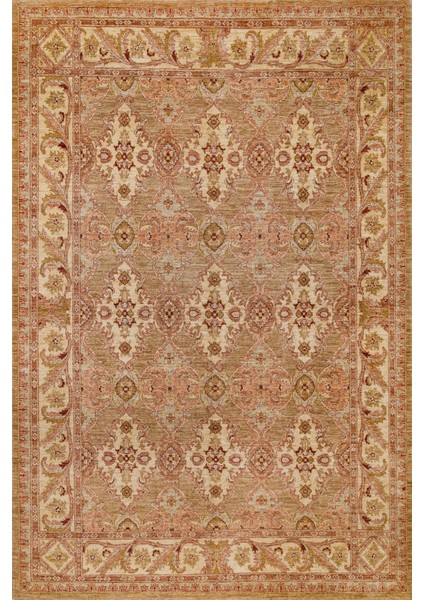 Krem Bordürlü Modern Etnik Desenli Halı | Makinada Yıkanabilir | Hav Toz Vermez | Leke Tutmayaz | Kaymaz Taban | Dijital Makine Baskı | Salon Yolluk Mutfak Halısı