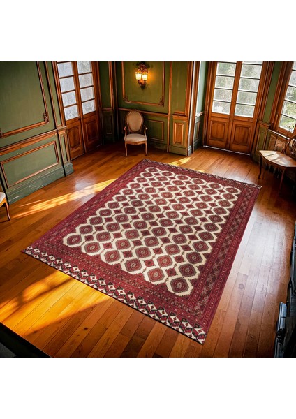 Bordo Bordürlü Modern Etnik Desenli Halı | Makinada Yıkanabilir | Hav Toz Vermez | Leke Tutmayaz | Kaymaz Taban | Dijital Makine Baskı | Salon Yolluk Mutfak Halısı modelleri