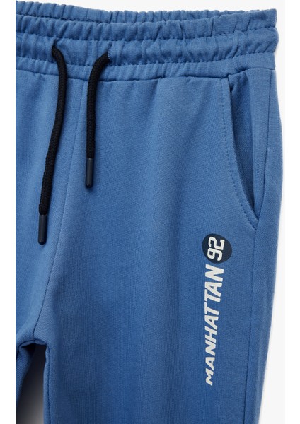 Şardonlu Beli Lastikli Baskılı Jogger Eşofman Altı modelleri