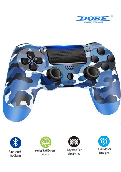 Ps4-Pc-Android Box-Android-Ios Telefon Tablet Uyumlu Titreşimli Bluetooth Oyun Kolu