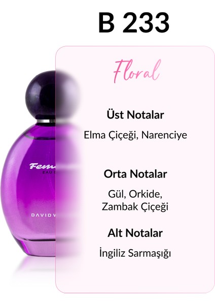 B233 Valeria 100 ml Kadın Parfüm | Floral fiyatları