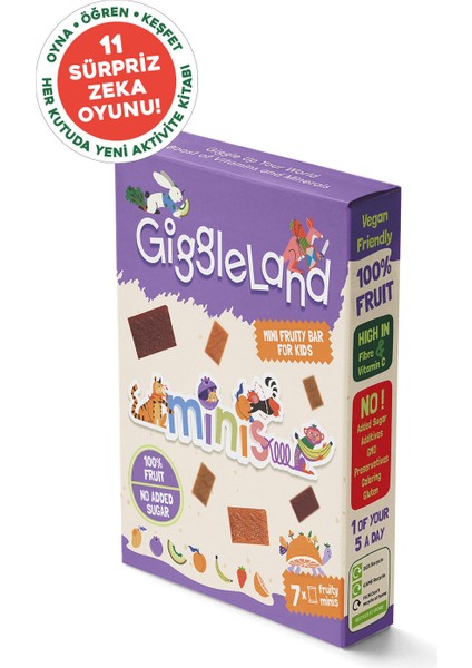 Giggleland Minis Karışık Meyve Barı 7 x 8 gr fırsatları