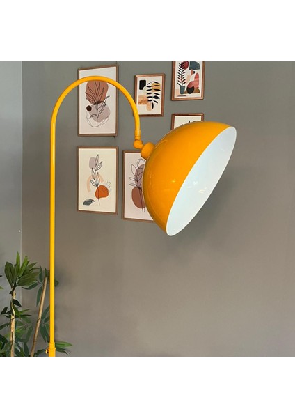 Sarı Lambader Hareketli Başlık Sehpalı Modern Dekoratif Metal Oturma Odası Çalışma Odası fiyatları