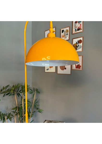 Sarı Lambader Hareketli Başlık Sehpalı Modern Dekoratif Metal Oturma Odası Çalışma Odası fırsatları