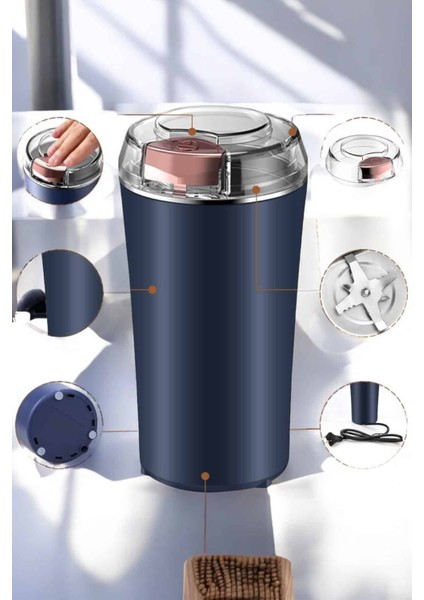 Ds-Derin Kahve ve Baharat Öğütücü Dalı Paslanmaz Çelik Kolay Kullanım indirimleri