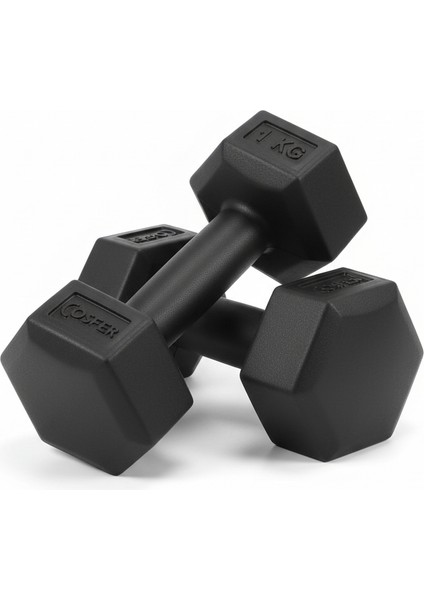 1 kg Çift/takım Plastik Dambıl Ağırlık Kilo ve Renk Seçenekli Dumbell Dımbell
