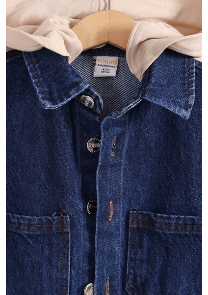 Kapüşonlu Kot Ceket Çocuk Denim mont fiyatları