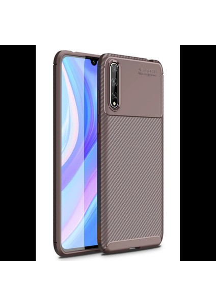 Huawei P Smart S Kılıf Auto Focus Karbon Kapak
