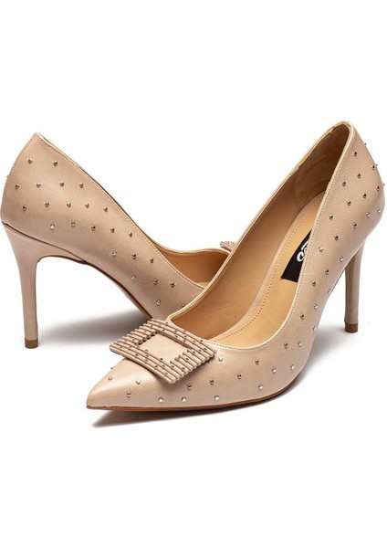 Taş Işlemeli Tokalı Yüksek Topuklu Kadın Abiye Ayakkabı 100 modelleri