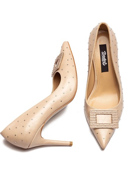 Taş Işlemeli Tokalı Yüksek Topuklu Kadın Abiye Ayakkabı 100 fırsatları