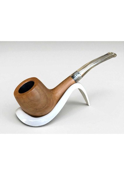 Naturel Ahşap Pipo | Ahlat Ağacı Pipo | Pearr Wood | Metal Filtreli | Pipo Sehpası Hediyeli