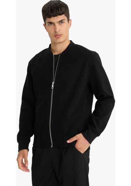 Relax Fit Kolej Yaka Fermuarlı Bomber Hırka F3576AX25WN modelleri