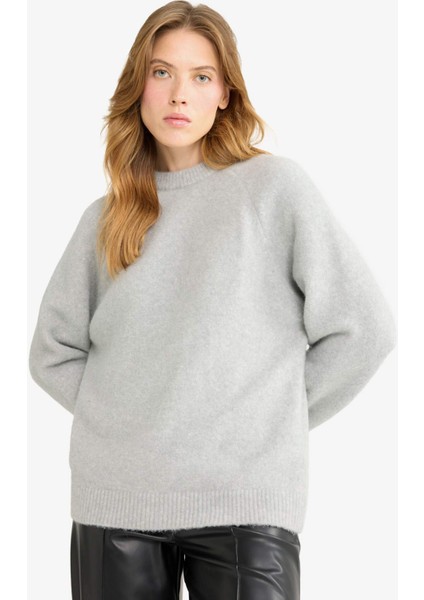 Regular Fit Bisiklet Yaka Triko Kazak G1396AX25WN modelleri
