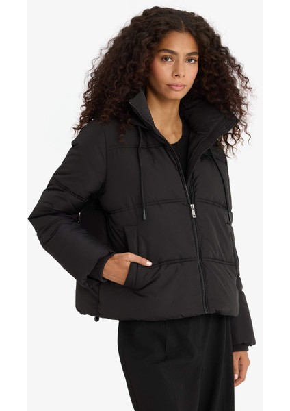 Regular Fit Kapüşonlu Fermuarlı Şişme Mont F1944AX25WN modelleri