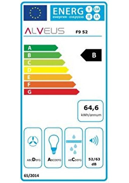 F9 Inox Gömme Aspiratör 380 m3/saat Maksimum Emiş 56 dB Ses Seviyesi ile Şık Tasarım fırsatları