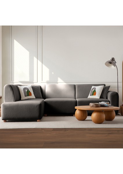 Sloft Köşe Koltuk Takımı Antrasit Sol Köşe fiyatları