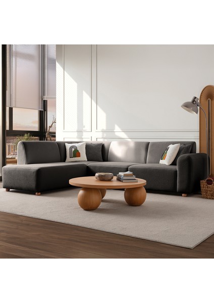 Sloft Köşe Koltuk Takımı Antrasit Sol Köşe modelleri