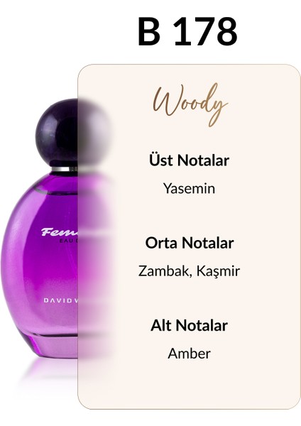 B178 Carica 100 ml Kadın Parfüm | Woody fiyatları