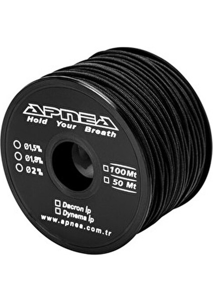 Dacron Zıpkın İpi 50 Metre 1.80 mm Kaliteli Dyneema Malzeme ile Güçlü Performans modelleri