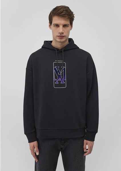 Mavi Logo Baskılı Siyah Sweatshirt 0610958-900