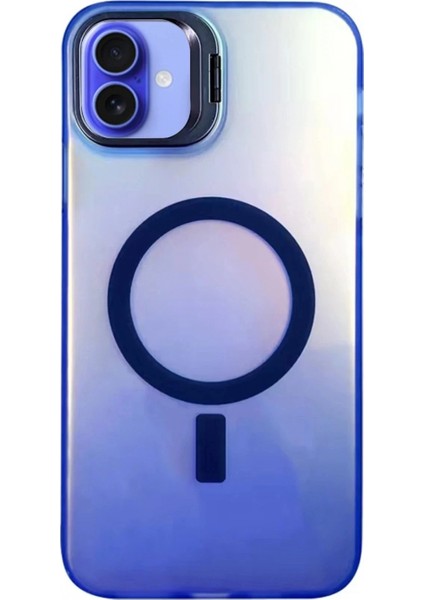 iPhone 16 Plus Kılıf Primera Magsafe Standlı Kapak - Lacivert