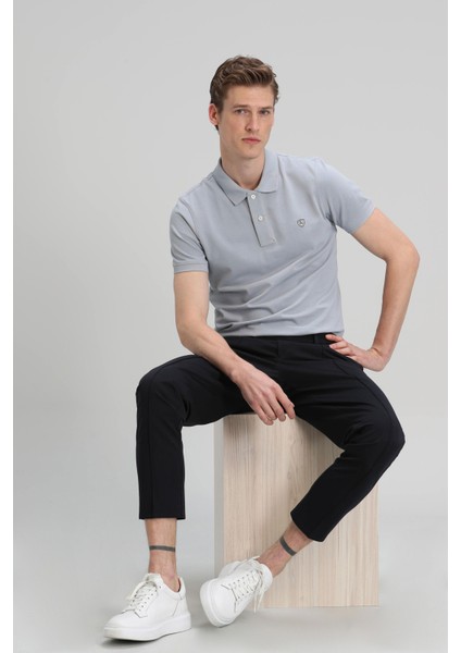 Laon Spor Polo Erkek Tişört Siyah