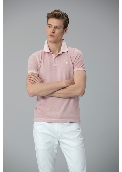 Vernon Spor Polo Erkek Tişört Gri