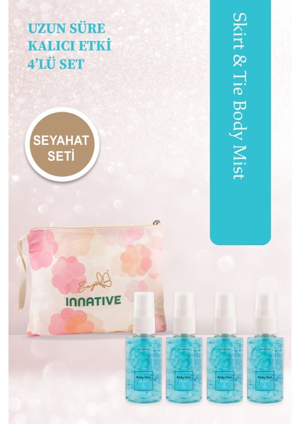 Eny Elif Nur Yel Skirt & Tie Seyahat Boy Çanta Seti 4X50ML