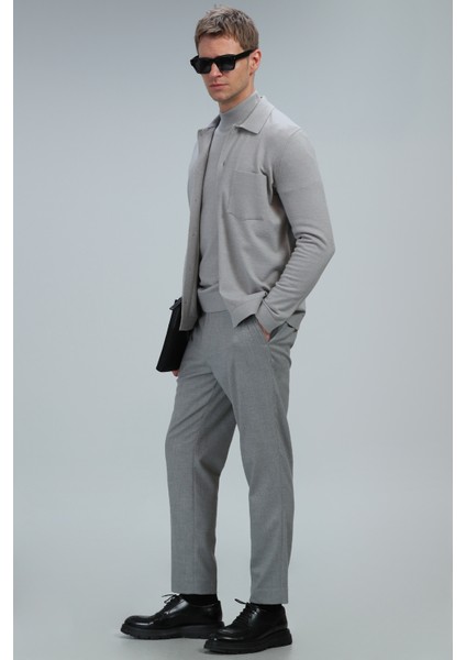 Alter Erkek Kazak Açık Gri