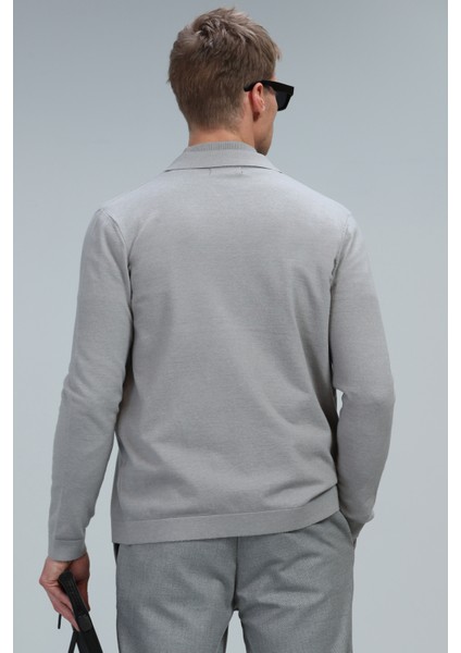 Alter Erkek Kazak Açık Gri