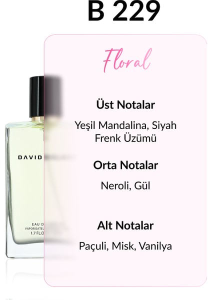 B229 Solomon 50 ml Kadın Parfüm | Floral fiyatları