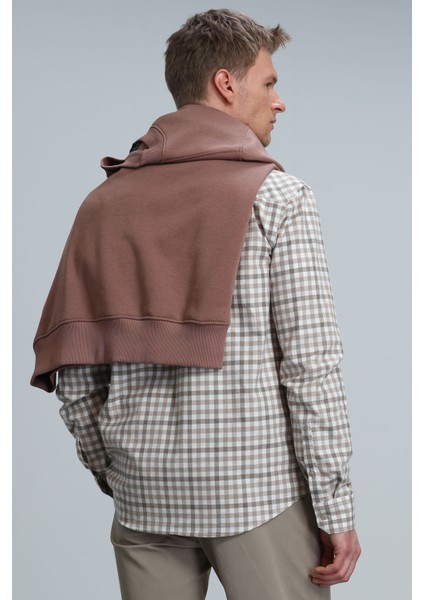 Vardar Erkek Basic Gömlek Regular Fit Gri