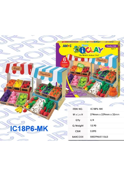 I-Clay Market Seti IC18P6-MK