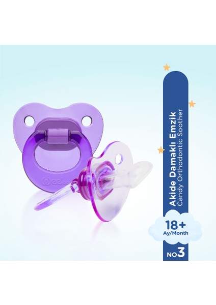 Akide Damaklı Emzik-Mor 18+ Ay modelleri