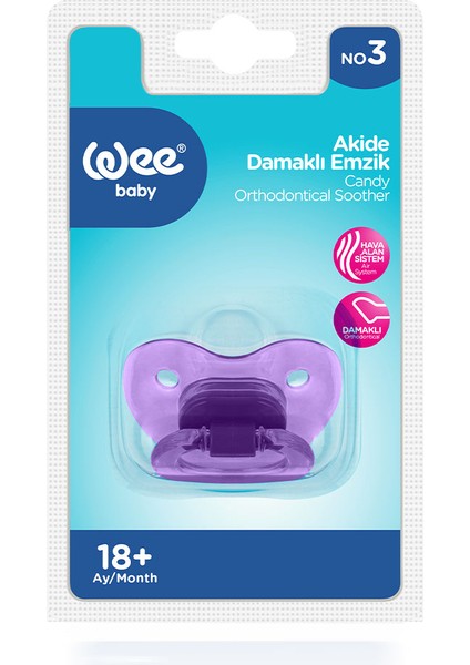 Akide Damaklı Emzik-Mor 18+ Ay indirimleri