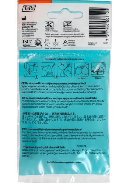 Orta Sert Turuncu 0,45 mm Plastik Saplı Arayüz Diş Fırçası 8'li Paket – Unisex, Türkiye Üretimi fırsatları