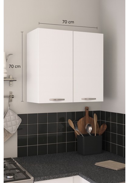 70LİK Üst Modül, Mutfak Dolabı, Çok Amaçlı Dolap, Kiler Dolabı