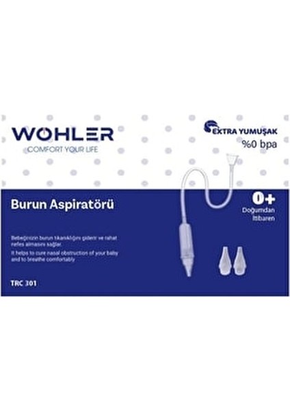 Burun Aspiratörü Başlangıç Seti Yumuşak Uç ve Tek Kullanımlık Yedek Uçlar ile 10 Adet fırsatları