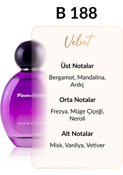 B188 Surrender 100 ml Kadın Parfüm | Velvet fiyatları