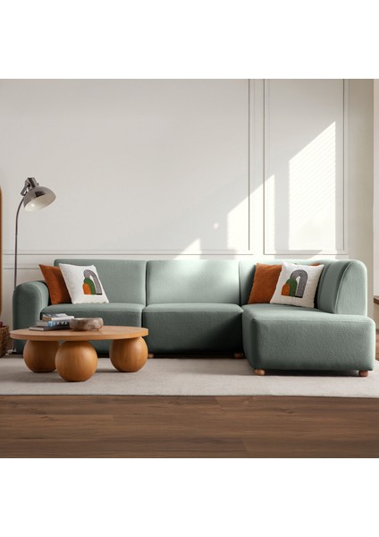 Sloft Köşe Koltuk Takımı Su Yeşili Sağ Köşe modelleri