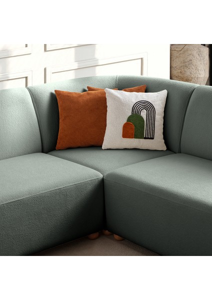 Sloft Köşe Koltuk Takımı Su Yeşili Sağ Köşe
