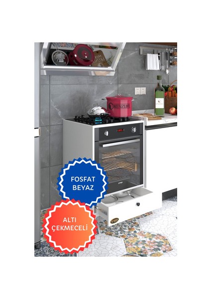 Kenzlife ankastre modülü kabini vanadyum3 byz fırın ocak dolabı kapaklı modelleri