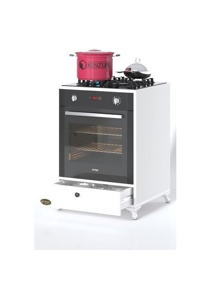 Kenzlife ankastre modülü kabini vanadyum3 byz fırın ocak dolabı kapaklı fırsatları