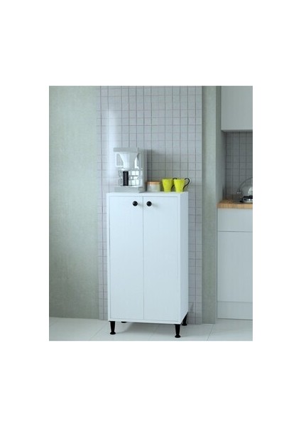 Çok Amaçlı Bodrum Dolap Beyaz Suntalam Malzeme ile 100 cm Yükseklik 52 cm Genişlik indirimleri