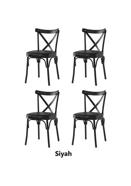 Çapraz Bahar Sandalye 4 Adet Şık Tasarım Leke Tutmaz Kumaş Özellikleriyle fırsatları