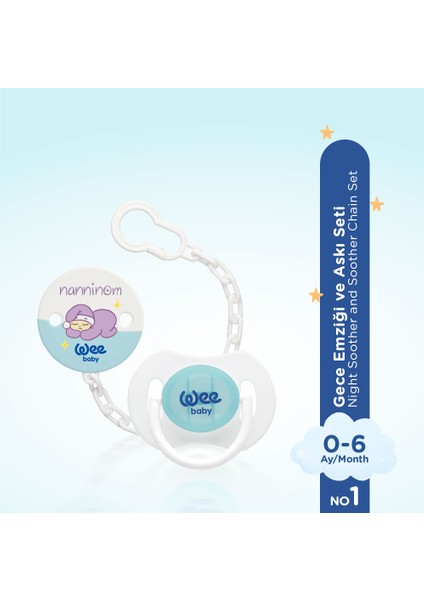 Nanninom Gece Emziği ve Emzik Askısı Seti​ indirimleri