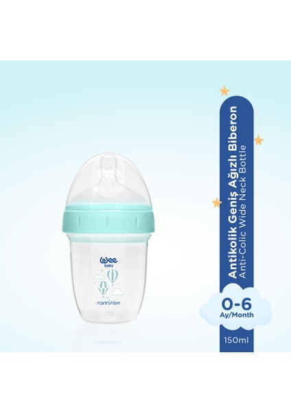 Nanninom Antikolik Geniş Ağızlı Biberon 150 ml