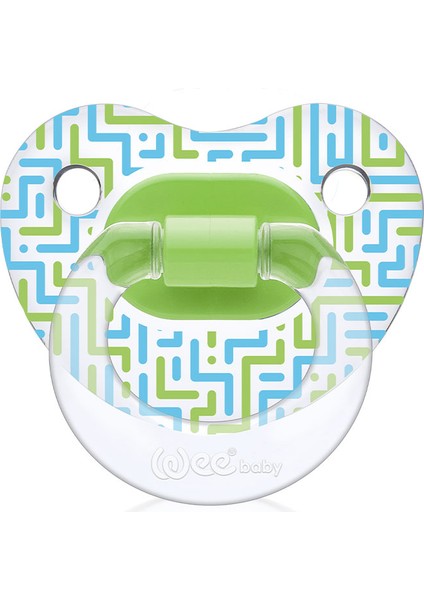 Şeffaf Desenli Damaklı Emzik No:3 Yeşil 18+ Ay fırsatları