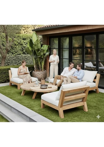 Inceçizgi Ahşap Kolsuz Alaçatı Oturma Grubu modelleri